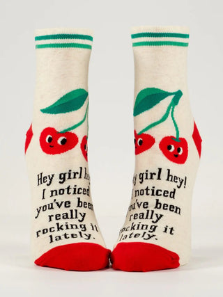 Blue Q Ankle Socks "Hey Girl, Hey" Socks - Picayune Cellars & Mercantile