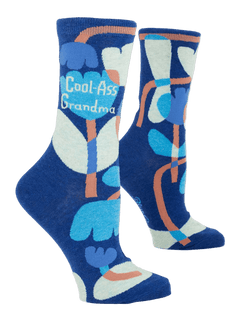 Blue Q Women's Crew Sock - Cool-Ass Grandma