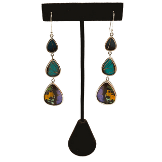 Butterfly Three Tier Earring Earrings - Picayune Cellars & Mercantile