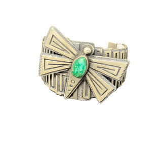 Charles Johnson Turquoise & Silver Dragonfly Cuff Bracelets - Picayune Cellars & Mercantile