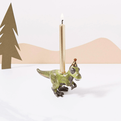 Hand-Painted Porcelain Critter Cake Toppers