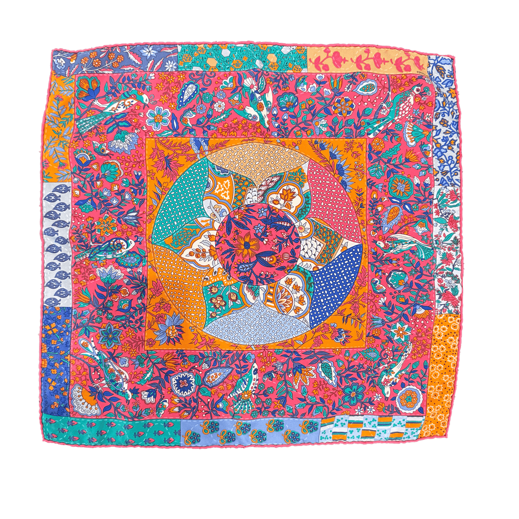 ペ*レ様 HERMES シルク 花柄 ハンカチ Hermés 
