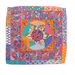 Hermès Scarf Piqué Fleuri de Provence 45 Pocket Square