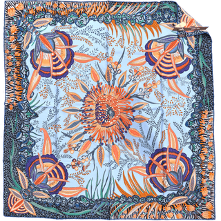 Hermes Flowers of South Africa Silk Scarf 90cm Scarves - Picayune Cellars & Mercantile