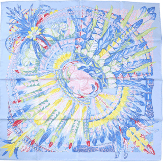 Hermes Scarf "Danse Pacifique" Twill Carre 90 Scarves - Picayune Cellars & Mercantile