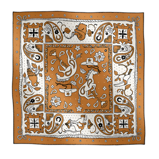 Hermes Shinsuke Kawahara Animaux Silk Bandana 55cm Scarves - Picayune Cellars & Mercantile