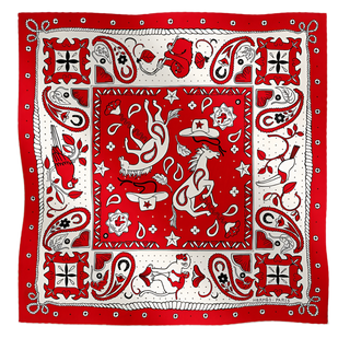 Hermes Shinsuke Kawahara Animaux Silk Bandana 55cm Scarves - Picayune Cellars & Mercantile