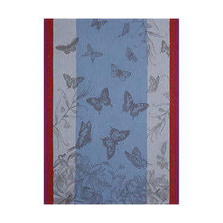 Blue Jacquard Français Jardin De Papillons Kitchen Towel Kitchen Towels - Picayune Cellars & Mercantile