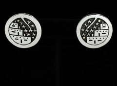 Joseph Coriz Pueblo Scene Earrings