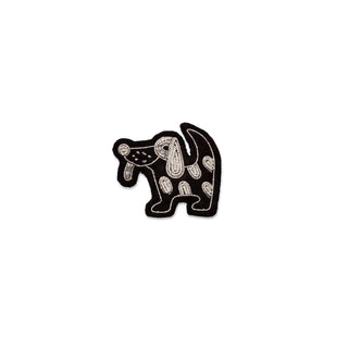 Macon & Lesquoy "Dog" Embroidered Brooch Brooches & Cufflinks - Picayune Cellars & Mercantile