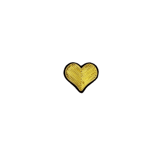 Macon & Lesquoy Heart Embroidered Brooch Brooches & Cufflinks - Picayune Cellars & Mercantile