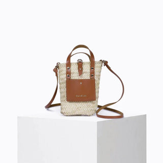 Nano Panier Woven Micro Purse with Leather Purses - Picayune Cellars & Mercantile