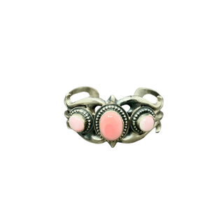Pink Conch Bracelet With Three Stones Bracelets - Picayune Cellars & Mercantile