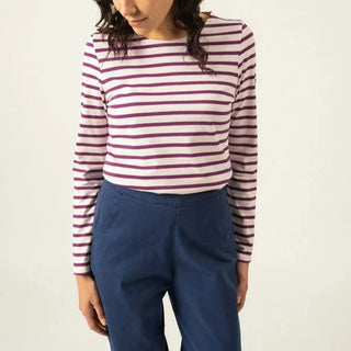 Saint James Minquidame Long Sleeve Breton Striped Shirt Women's Apparel - Picayune Cellars & Mercantile