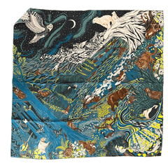 Vintage Hermès Scarf Into the Canadian Wild 90