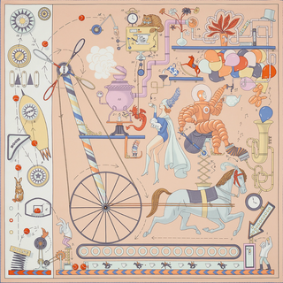 Hermes "Tea for Two" Scarf