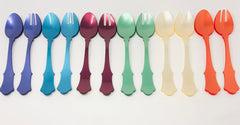 Colorful French Salad Server Set