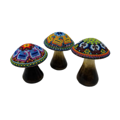 Huichol Beaded Mushroom