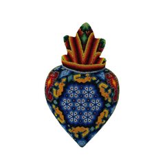 Huichol Beaded Heart