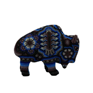 Huichol Beaded Bison, Medium