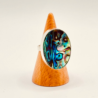 Abalone Shell Adjustable Ring