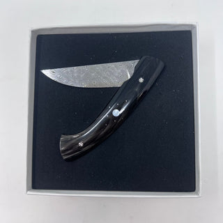 Atelier 1515 "1900" Black Buffalo Horn Pocket Knife