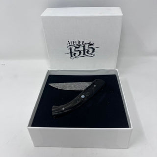 Atelier 1515 "1900" Black Buffalo Horn Pocket Knife