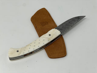 Atelier 1515 INUIT Reindeer Bone Pocket Knife-Atelier 1515-Picayune Cellars & Mercantile