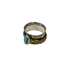Silver Spinner Ring With Stone