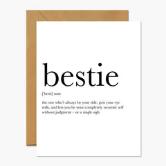 Bestie Definition Card