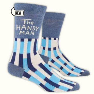 Blue Q Men's Crew Sock "Handyman"