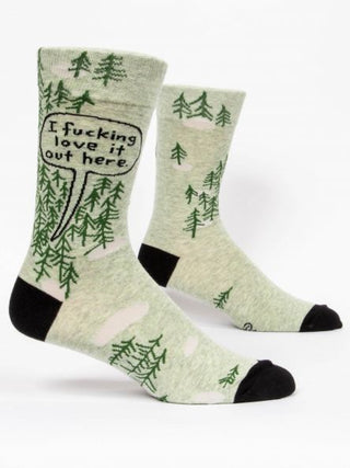 Blue Q Men's Socks "Fucking Love it Out Here"