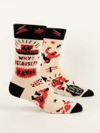 Blue Q Men's Socks "Pro Wrestling"