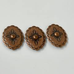 Brass Concho Button