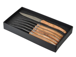 GC Brasserie Wood Laguiole Table Knives