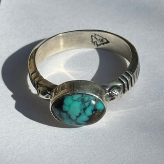 Bryan Joe Sterling Silver Ring with Stone-Bryan Joe-Picayune Cellars & Mercantile