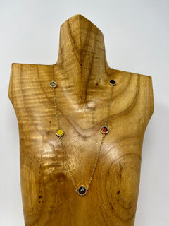 Butterfly Necklace Gold Long Strand