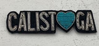 "Calistoga Love" Embroidered Brooch