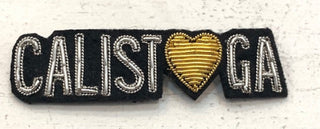 "Calistoga Love" Embroidered Brooch