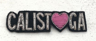 "Calistoga Love" Embroidered Brooch