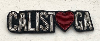 "Calistoga Love" Embroidered Brooch