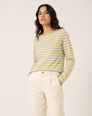 Saint James Minquidame Long Sleeve Breton Striped Shirt