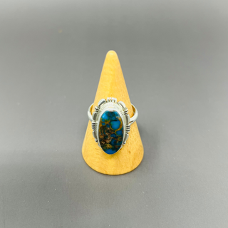 Deep Blue Turquoise Ring