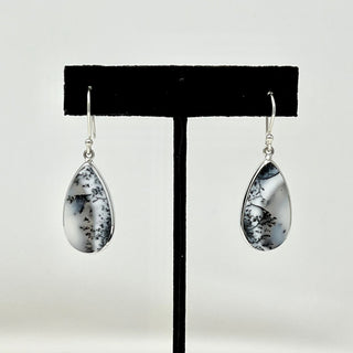 Dendritic Agate Sterling Silver Earring-Sterling Creations-Picayune Cellars & Mercantile