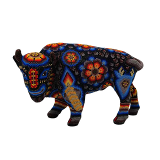 Huichol Beaded Bison, Large
