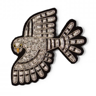 "Falcon" Embroidered Brooch