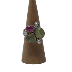 Gemstone Cluster Fashion Rings