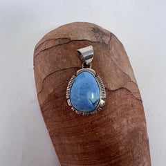 Larry Moses Yazzie Golden Hills Turquoise Pendant