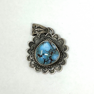 Golden Hills Turquoise Pendant-Sun West Silver-Picayune Cellars & Mercantile