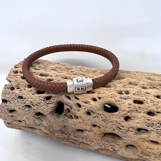 Guiot de Bourg Braided Leather Bracelet-Guiot de Bourg-Picayune Cellars & Mercantile